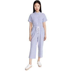 Alex Mill Benny Jumpsuit In Seersucker